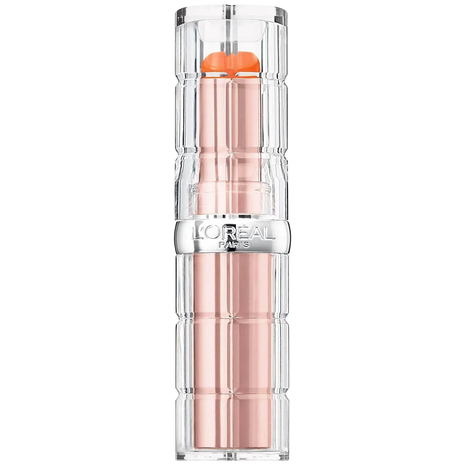 L’Oréal Paris Makeup Colour Riche Plump and Shine Lipstick, for Glossy, Radiant, Visibly Fuller Lips with an All-Day Moisturized Feel, 101 Nectarine Plump, 0.1 Oz.
