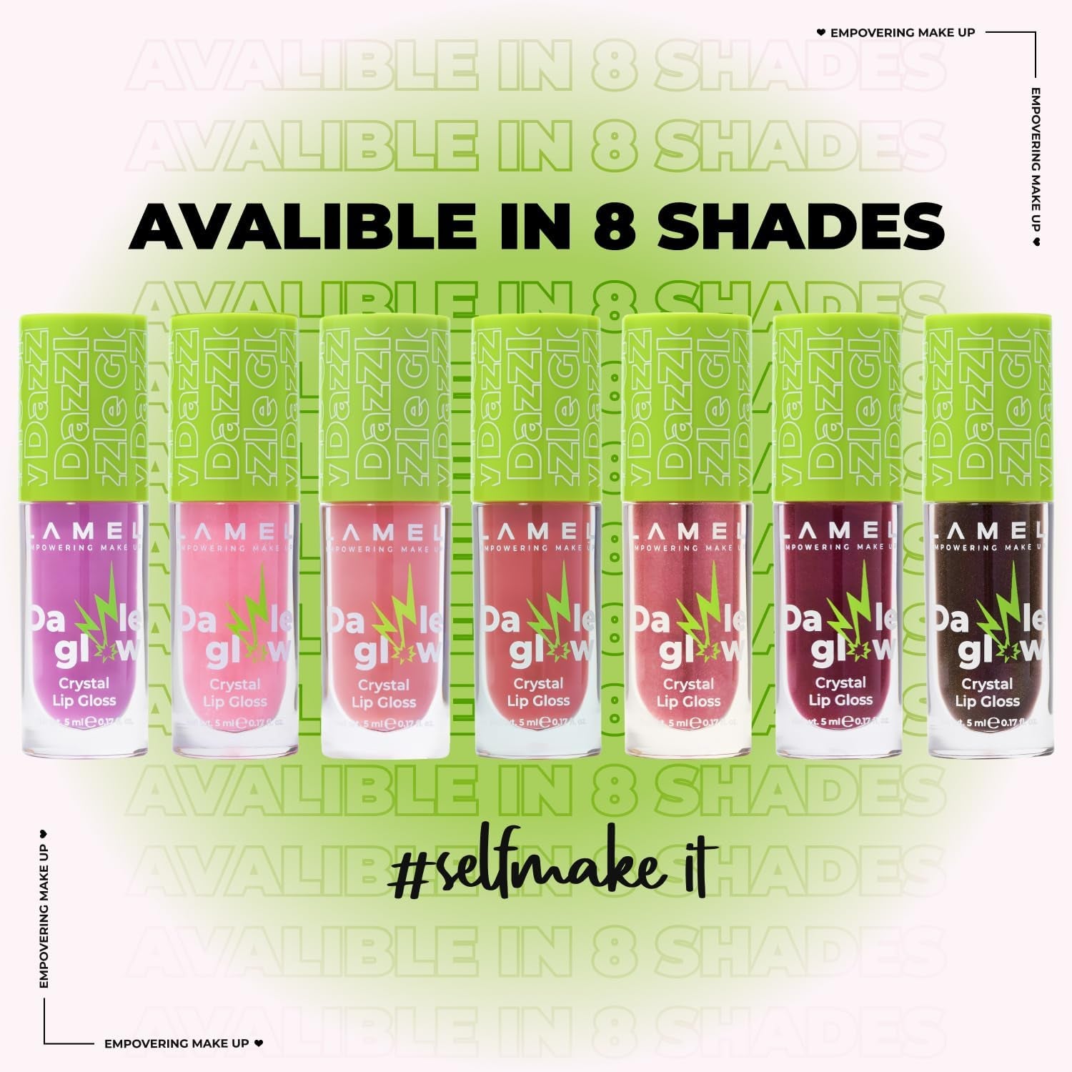 Dazzle Glow Crystal Clear Lip Gloss - Hydrating Lip Gloss - Non Sticky - Colored - Moisturizing 