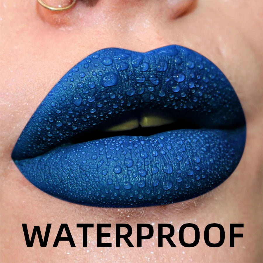 Matte Velvet Lip Gloss in 19 colors for long-lasting, waterproof wear