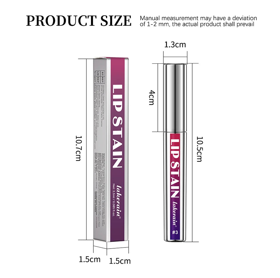 Long Lasting Lip Inks, Matte Lip Tint Peel Off Matte Tick for Lips Stick, Waterproof Makeup