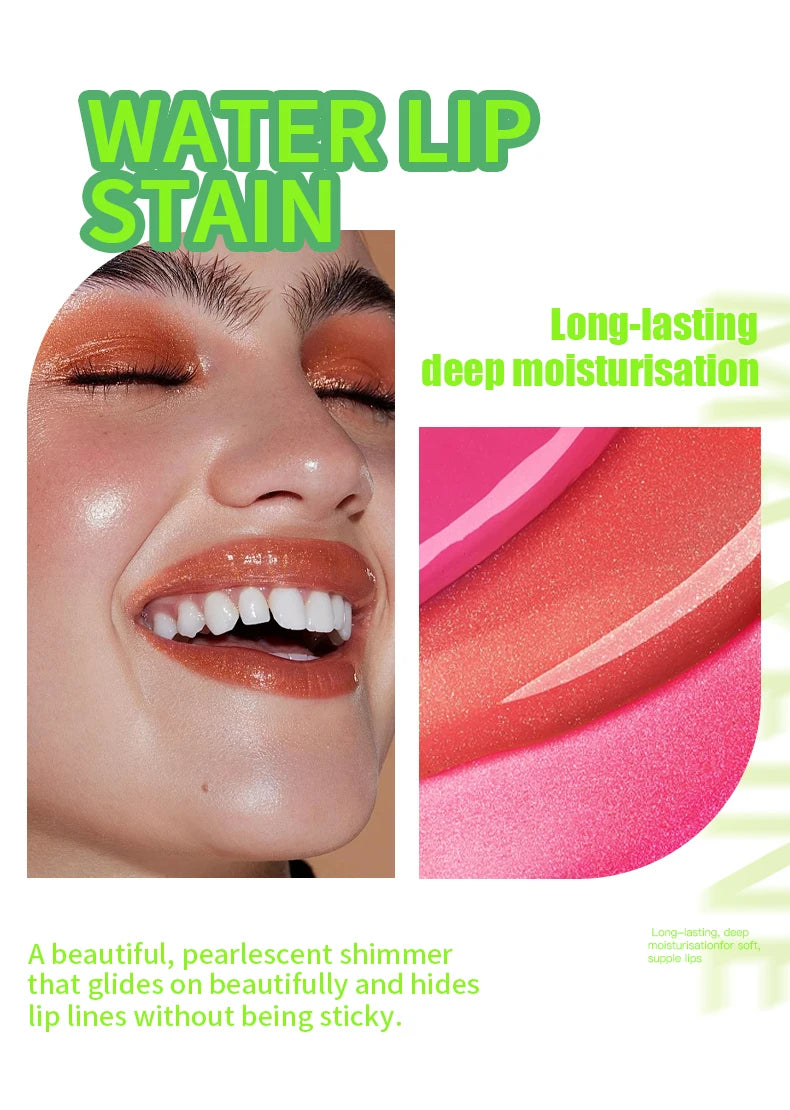 6-Tone Moisturizing Transparent Lip Gloss – Natural Luminous Lip Enhancer