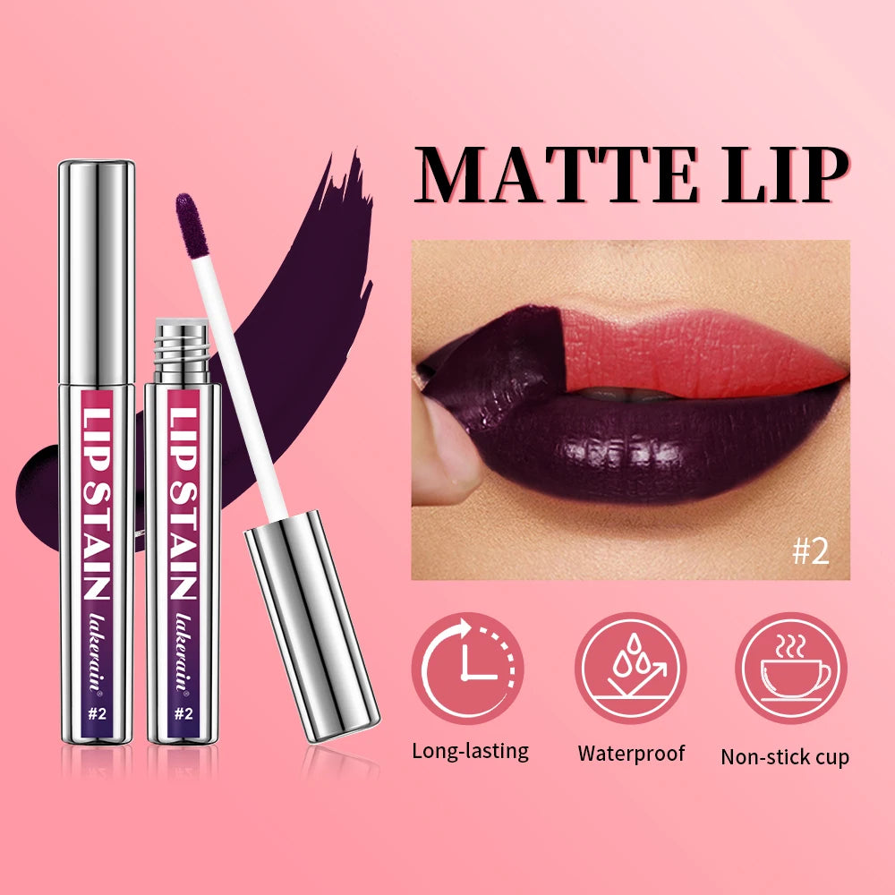 Long Lasting Lip Inks, Matte Lip Tint Peel Off Matte Tick for Lips Stick, Waterproof Makeup
