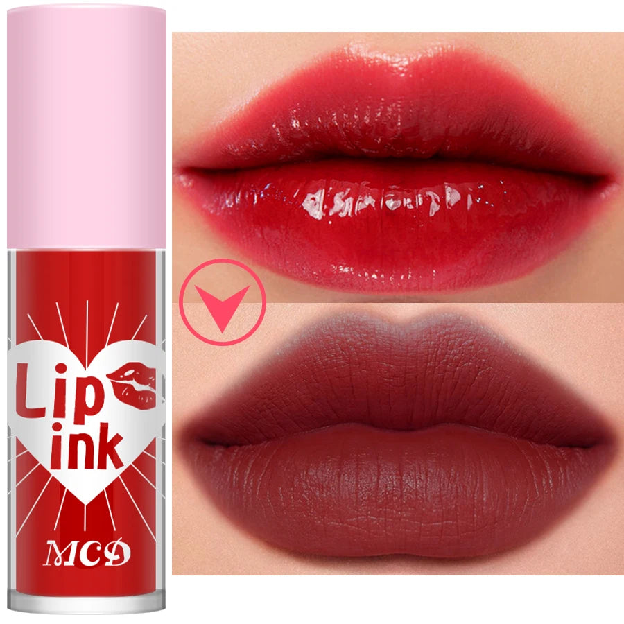 Waterproof Matte Lip tint Long-lasting Lip Glaze Sexy Plump Lip Glow Oil Velvet Lip Gloss Stain Makeup Full Color Lip Cosmetic