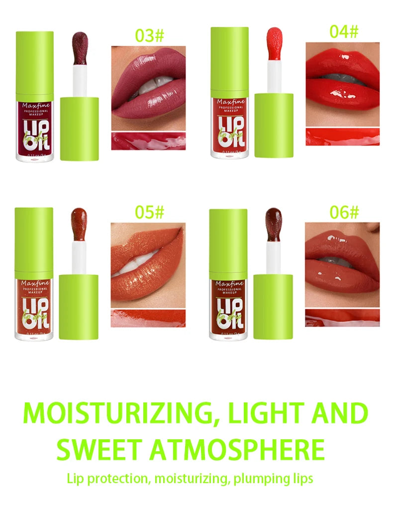 6-Tone Moisturizing Transparent Lip Gloss – Natural Luminous Lip Enhancer
