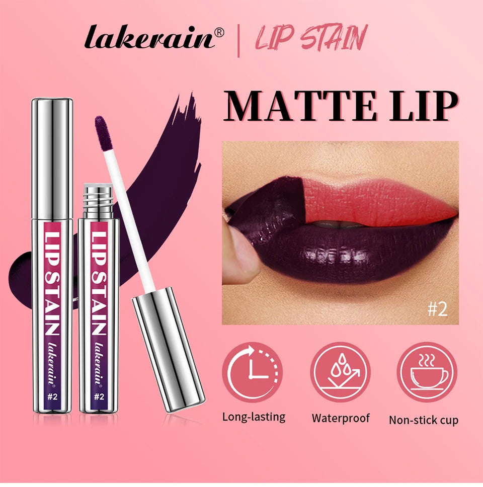 Long Lasting Lip Inks, Matte Lip Tint Peel Off Matte Tick for Lips Stick, Waterproof Makeup