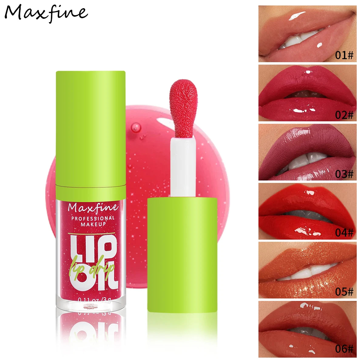 6-Tone Moisturizing Transparent Lip Gloss – Natural Luminous Lip Enhancer
