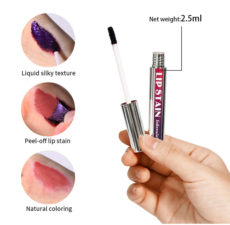 Long Lasting Lip Inks, Matte Lip Tint Peel Off Matte Tick for Lips Stick, Waterproof Makeup