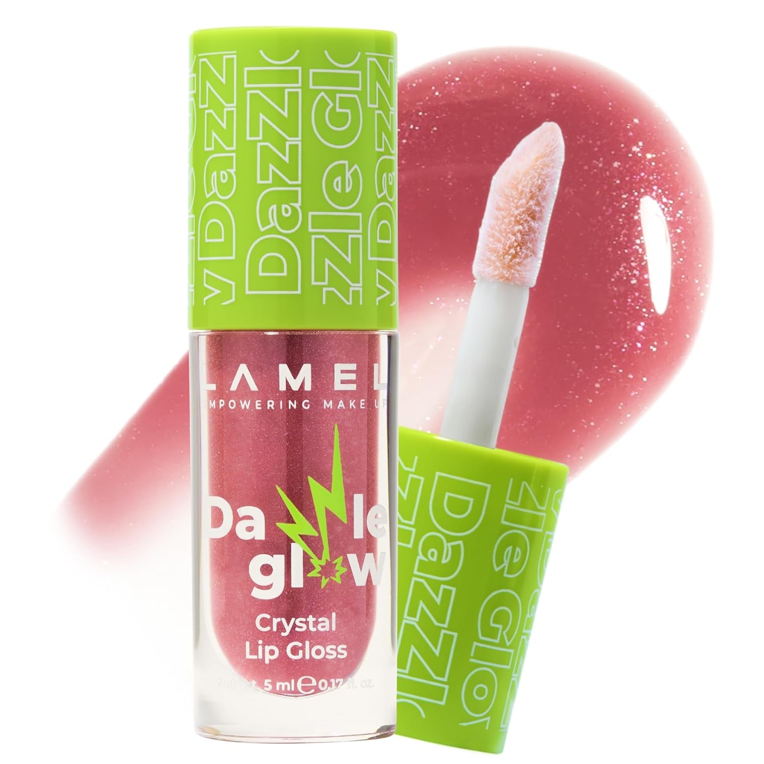 Dazzle Glow Crystal Clear Lip Gloss - Hydrating Lip Gloss - Non Sticky - Colored - Moisturizing 